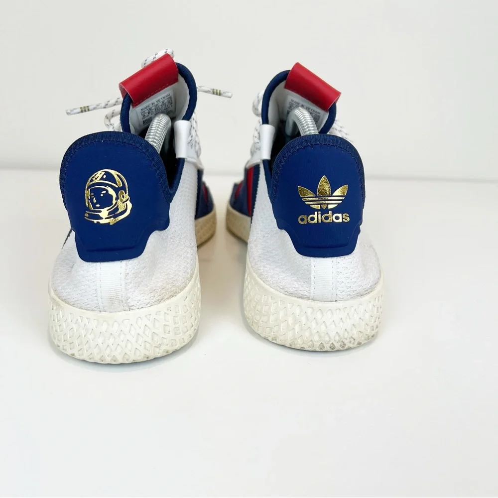 Adidas Tennis Hu V2 Pharrell x Billionaire Boys Club CLOUD‎ WHITE/SCARLET/BLUE 9